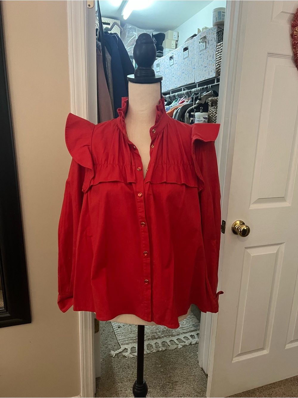Tuckernuck Winnie top in red, size Small - Picture 1 of 4